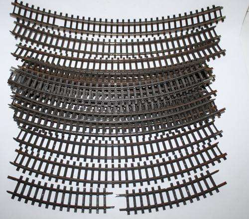 Hornby-HO-Tracks-Wooden Sleeper Type-(With Nickel Silver Rail?)-24-Curves and Straights