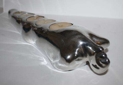 Carrol Boyes-Tea Light Reclining-380 mm Long--Stainless Steel