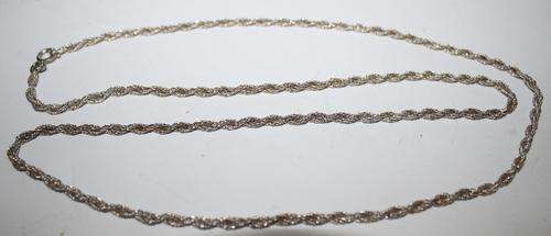 Sterling Silver Chain-80cm Long-19.3 Grams.