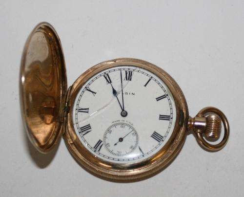 Elgin Gold Plated Pocket Watch-serial No-29825277