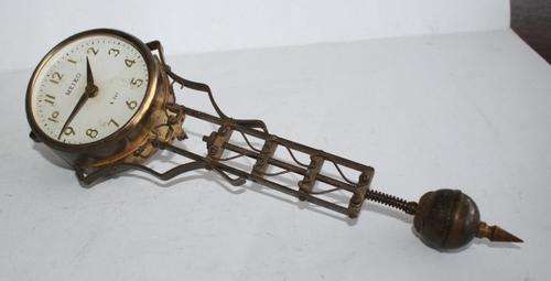Meiko Swinging Pendulam Clock-No Glass-Not Working-seems to be over wound?