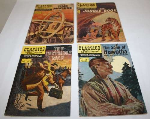 Comics-Classic Illustrated-No's-57/83/133/153-As per Photos