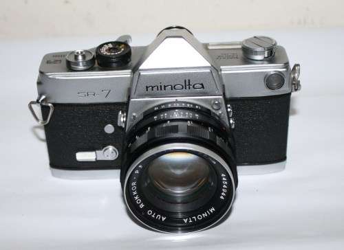 Minolta SR-7 35mm Camera-Minolta Rokkor 55mm f/1.8 Lens-As per Photos