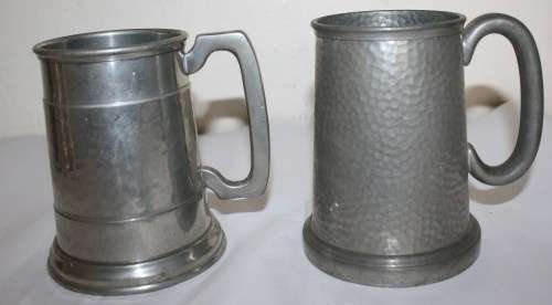 Pewter Tankards-Two-As per Photos-Price for Two