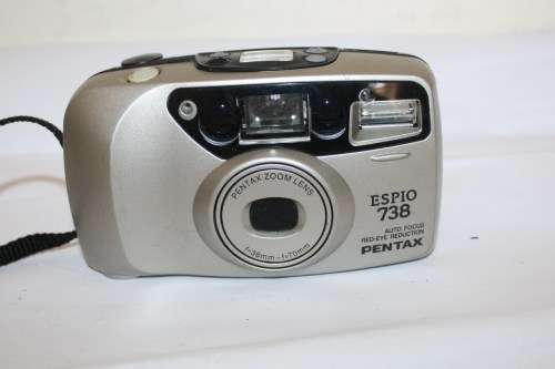 Pentax Espio 738 Auto Focus-Red Eye Reduction-Switches On-Shutter Fires-As per photos