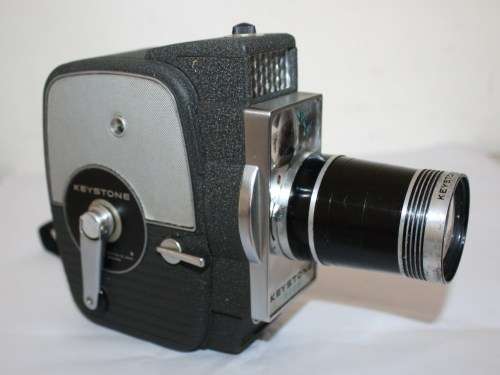 Keystone Electric Eye K-7 8mm Camera with Bag-Film turns-Not film tested-As per photos