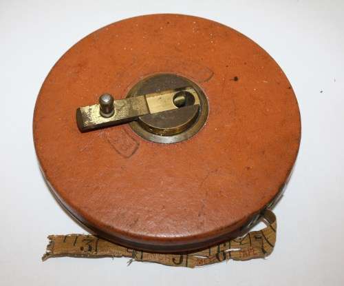 "Best Leather" Builders Tape-100 ft,First 2 ins Off-Winding On and Off-Used-Collectors Piece