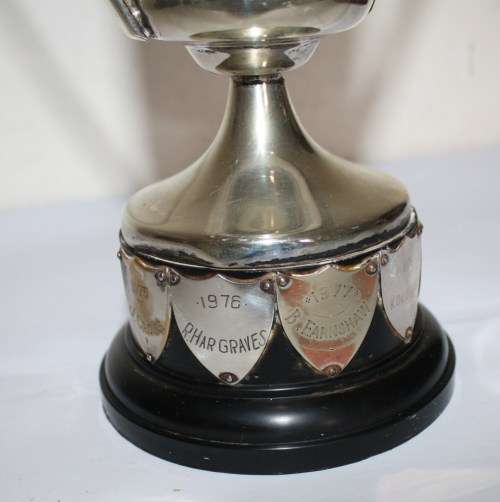 Trophy-Inscribed-'The Norfolk Darts Club'-1975-1983 Plaque Names-Nice Condition-as per photos