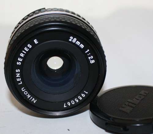 Nikon Series E-28mm f 2.8 Wide Angle Lens-Manual Focus-Near Mint Condtition