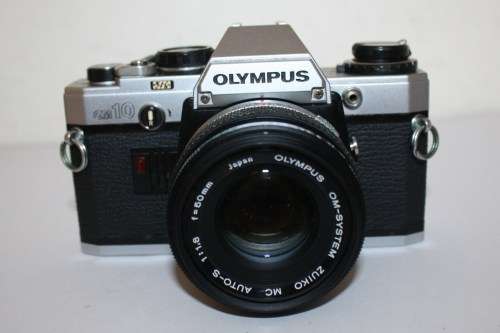 Olympus OM-10 Camera Near Mint Condition-Shutter Fires-Lens Need Cleaning-See Photos