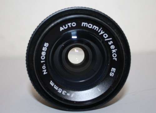 Mamiya/Sekor ES Auto 35mm f2.8 Lens-Very Fine 'Pin Prick' Marks(back of lens)-Almost 'clear'