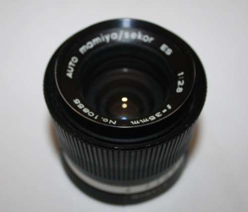Mamiya/Sekor ES Auto 35mm f2.8 Lens-Very Fine 'Pin Prick' Marks(back of lens)-Almost 'clear'