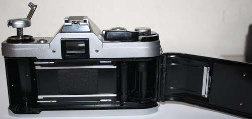Chrome Canon AE-1..35mm S.L.R. Camera FD 1.8 50mm Lens-All Working Well.