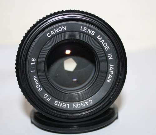 Chrome Canon AE-1..35mm S.L.R. Camera FD 1.8 50mm Lens-All Working Well.