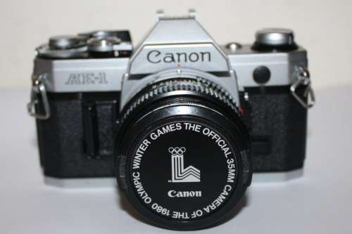 Chrome Canon AE-1..35mm S.L.R. Camera FD 1.8 50mm Lens-All Working Well.