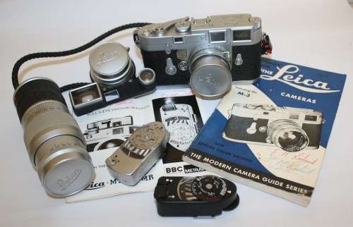 Leica M3 35mm Rangefinder Camera with  Lenses "Kit"/Exposure Meters/Lens Caps etc-As per photos