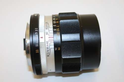 **KONICA HEXANON ** AR 35mm f2.8 Lens-Clean-'Rim' got dent as per photos