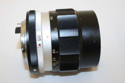 **KONICA HEXANON ** AR 35mm f2.8 Lens-Clean-'Rim' got dent as per photos