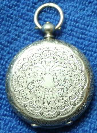 'Victorian' Silver Pocket Watch-Dial-32mm-Hallmarked.