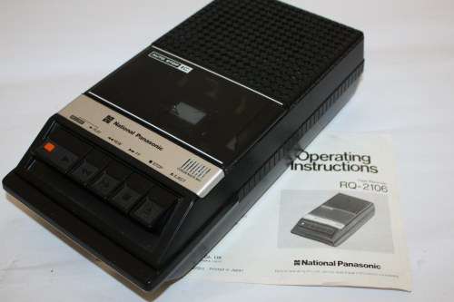 National Panasonic Tape Recorder-Working-As per photos-Including Instructions.