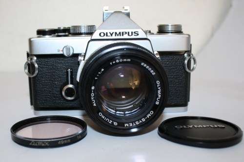 Olympus Combo-OM-1n with Olympus OM-System Zuiko Auto-S f 1.4 50mm Lens-Near perfect.