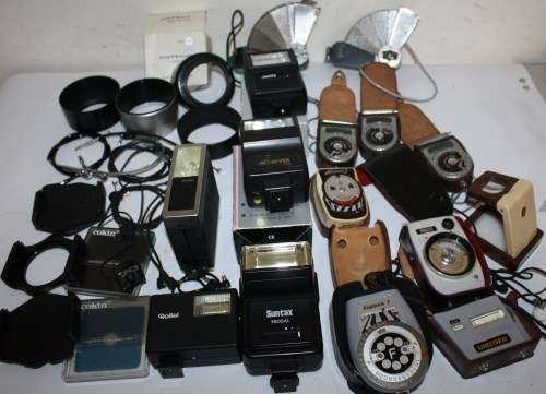 Combo *Exposure Meters/Flashes* Plus As per Photos..Not Tested