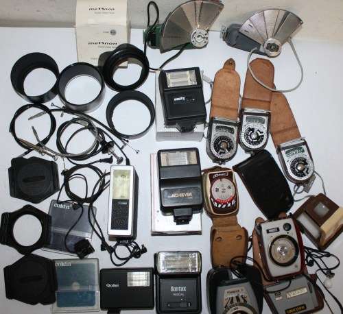 Combo *Exposure Meters/Flashes* Plus As per Photos..Not Tested