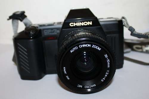 Chinon CP-7m *Multi Program* SLR Camera with Combo Lenses etc..As per Photos