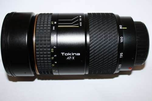 Tokina Lens-80-400..As described in Minolta combo