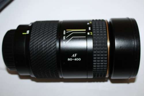 Tokina Lens-80-400..As described in Minolta combo