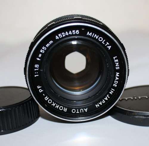 Minolta *Auto Rokkor-PF* f 1.8 55mm.....Fantastic Lens..Clean.