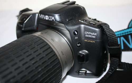 Minolta 500si*Super* with *Cosina*100-300mm Macro 5.6-6.7 Lens.