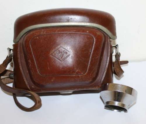 Agfa *Silette Pronto* 35mm Camera with Original Leather Bag and Lens Cap..Working