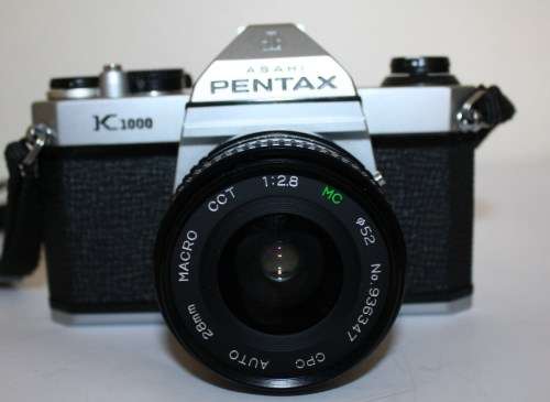 Pentax *K 1000* 35mm S.L.R. Camera..Auto 28mm Macro CCT f2.8 CPC Lens..Including Pentax-M f1.2 50mm