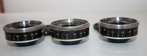 Carl Zeiss *Tessar 1:2,8 f=45mm Lenes..Three Lenses