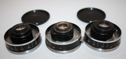 Carl Zeiss *Tessar 1:2,8 f=45mm Lenes..Three Lenses