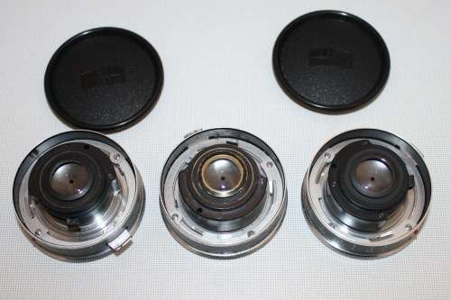 Carl Zeiss *Tessar 1:2,8 f=45mm Lenes..Three Lenses