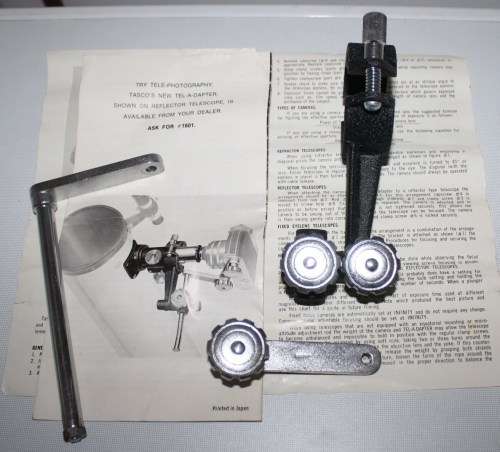 Tasco Camera Adapter for Telescope..As per Photos/Instruction Sheet..What you see is what you get.