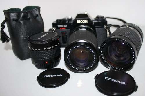 Ricoh **KR-10**Super S.L.R.Camera including Combo Lenses/Flash..As per photos