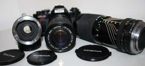 Ricoh **KR-10**Super S.L.R.Camera including Combo Lenses/Flash..As per photos