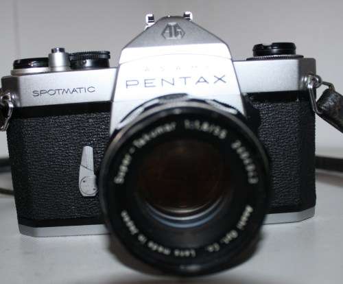 Pentax Spotmatic**SP**Super-Takumar 1:1.8\55 M-42 Screw Lens plus 28mm Macro1:2.8 CPC Lens