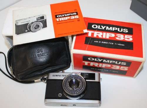 **Olympus Trip 35**Shutter Fires..lens.Including Original Box and Instructions Excellent Condition