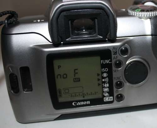 **Canon EOS-300-x 35mm Camera Body**Switches on..See photos with "info" on screen.