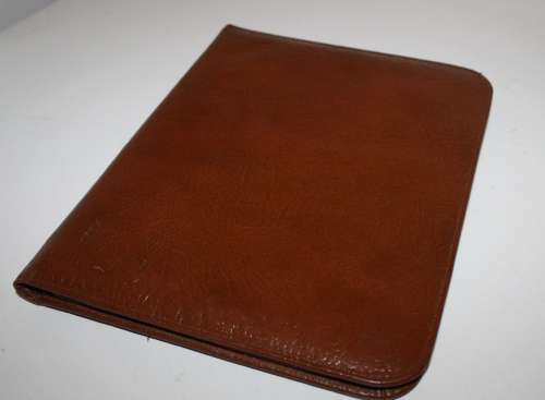 ** Leather "Made in England" Folder**21x26cm..As per Photos