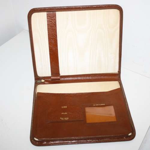 ** Leather "Made in England" Folder**21x26cm..As per Photos
