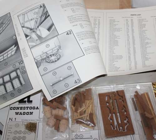 Artesania Latina **Contestoga Wagon 1750**Ref.16003 Parts Still Sealed..As New
