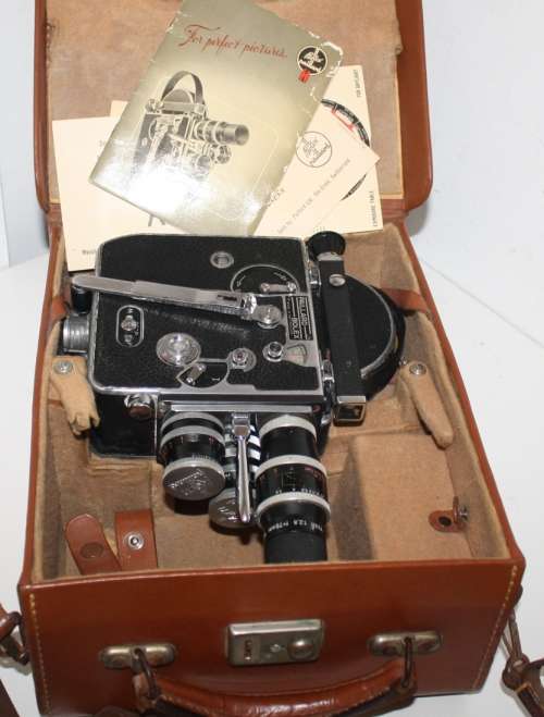 **Bolex H-8 Movie Camera**Good Condition...Serial No Made in 1954.