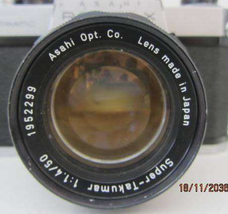 **Pentax Spotmatic SP-Super-Takumar 1:1.4/50 Lens.