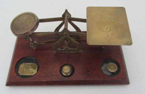 **Vintage"Postage" Scale**...Not Original Weights....Good Condition..As per Photos