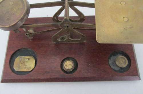 **Vintage"Postage" Scale**...Not Original Weights....Good Condition..As per Photos